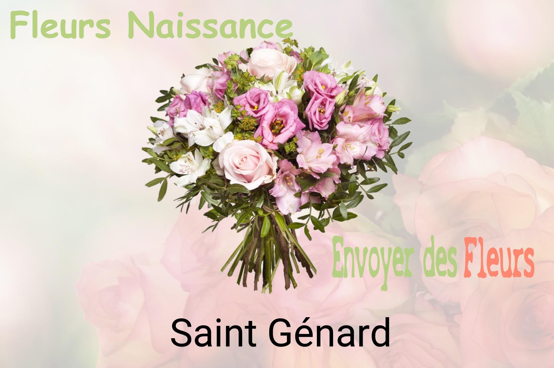 Bouquet de fleurs de naissance livré à Saint-Génard